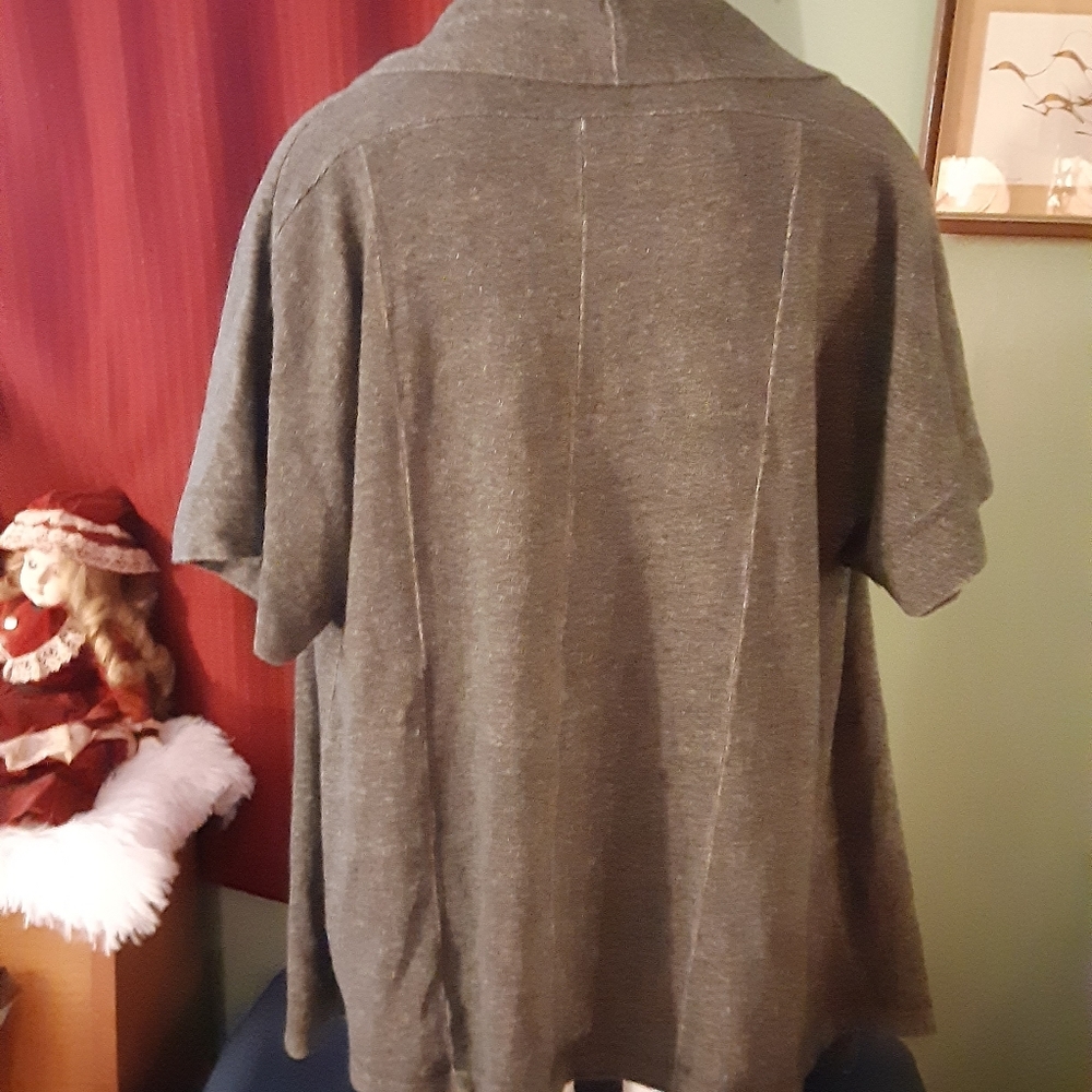Size Xs gray summer short sleeve cardigan sweater - Picture 10 of 16